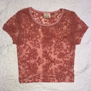 Pins and Needles Illusion Lace top!